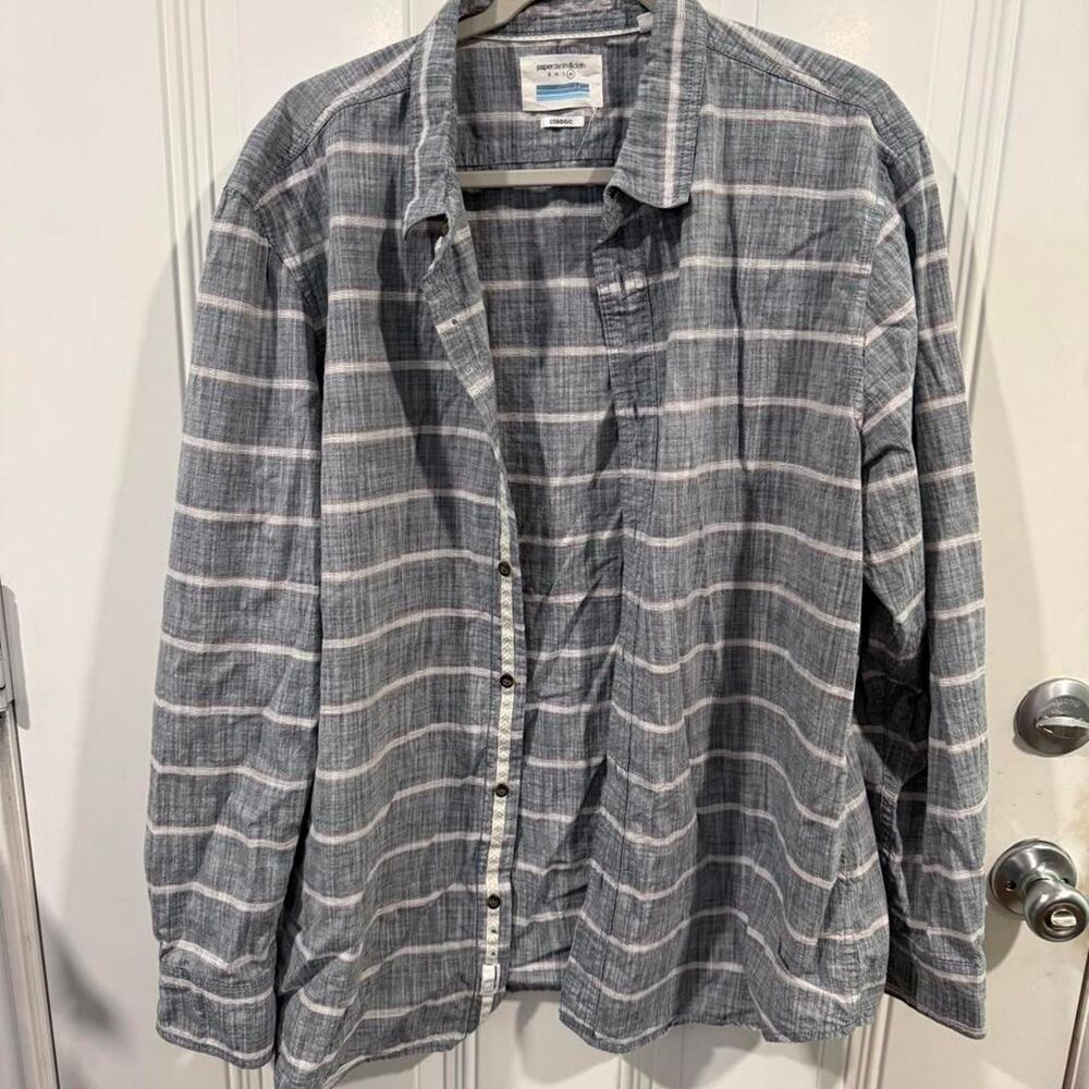Pd-c Men's Grey and Blue Shirt
